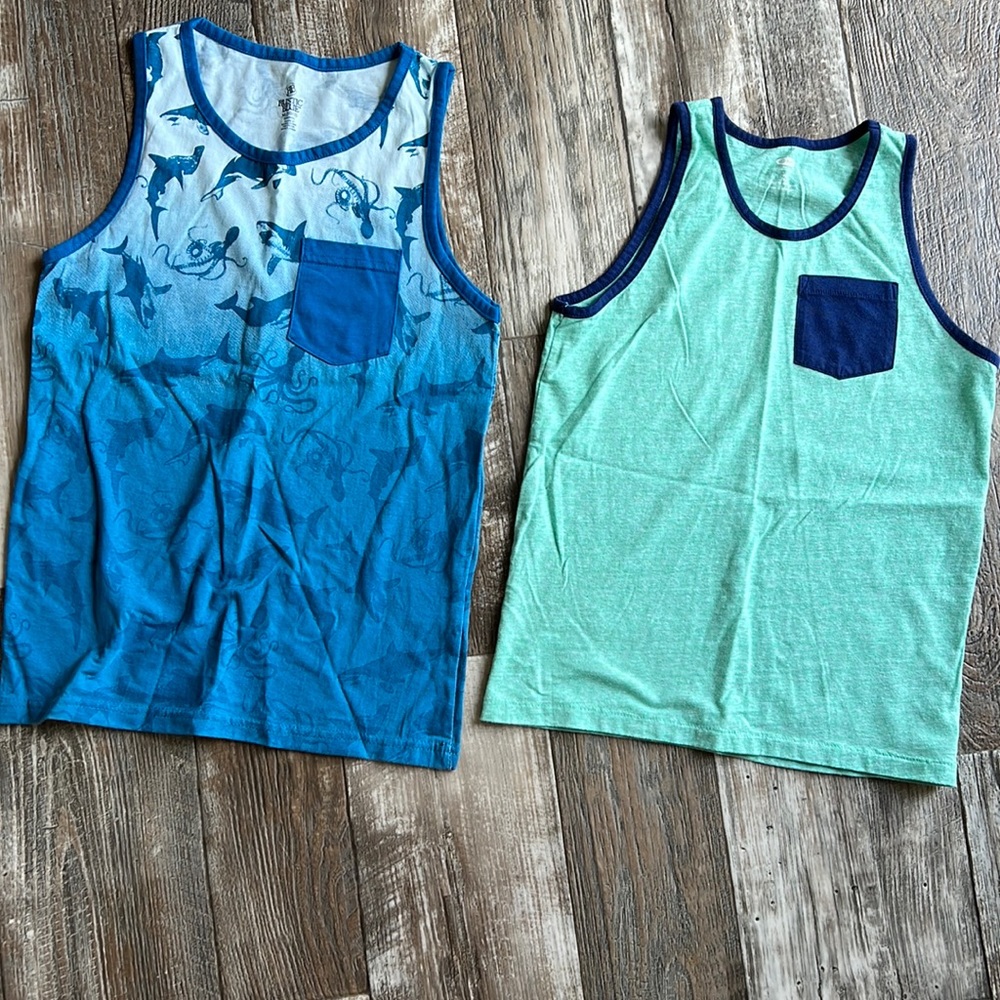 Bundle of 2 Boys Tank Tops- 1 Old Navy, 1 Rustic Blue